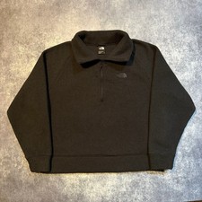 The North Face City Standard Micro Fleece Womens Black 1/4 Zip Pullover XL