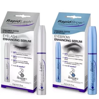 RapidLash Eyelash & RapidBrow Eyebrow Growth Enhancing Serum 3ml UK NEW