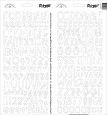 Doodlebug Abigail Font Alpha Cardstock Sticke...
