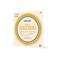 D'Addario EJ81 Irish Bouzouki, 8-String, Phosphor Bronze 11-40