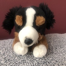 Animal Alley Bernese Mountain Dog Plush Stuffed Animal Black Brown White No Tags