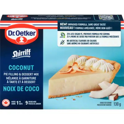 Dr. Oetker Shirriff Coconut Pie Filling & Dessert Mix 128 g. / 4.5 oz. x 6