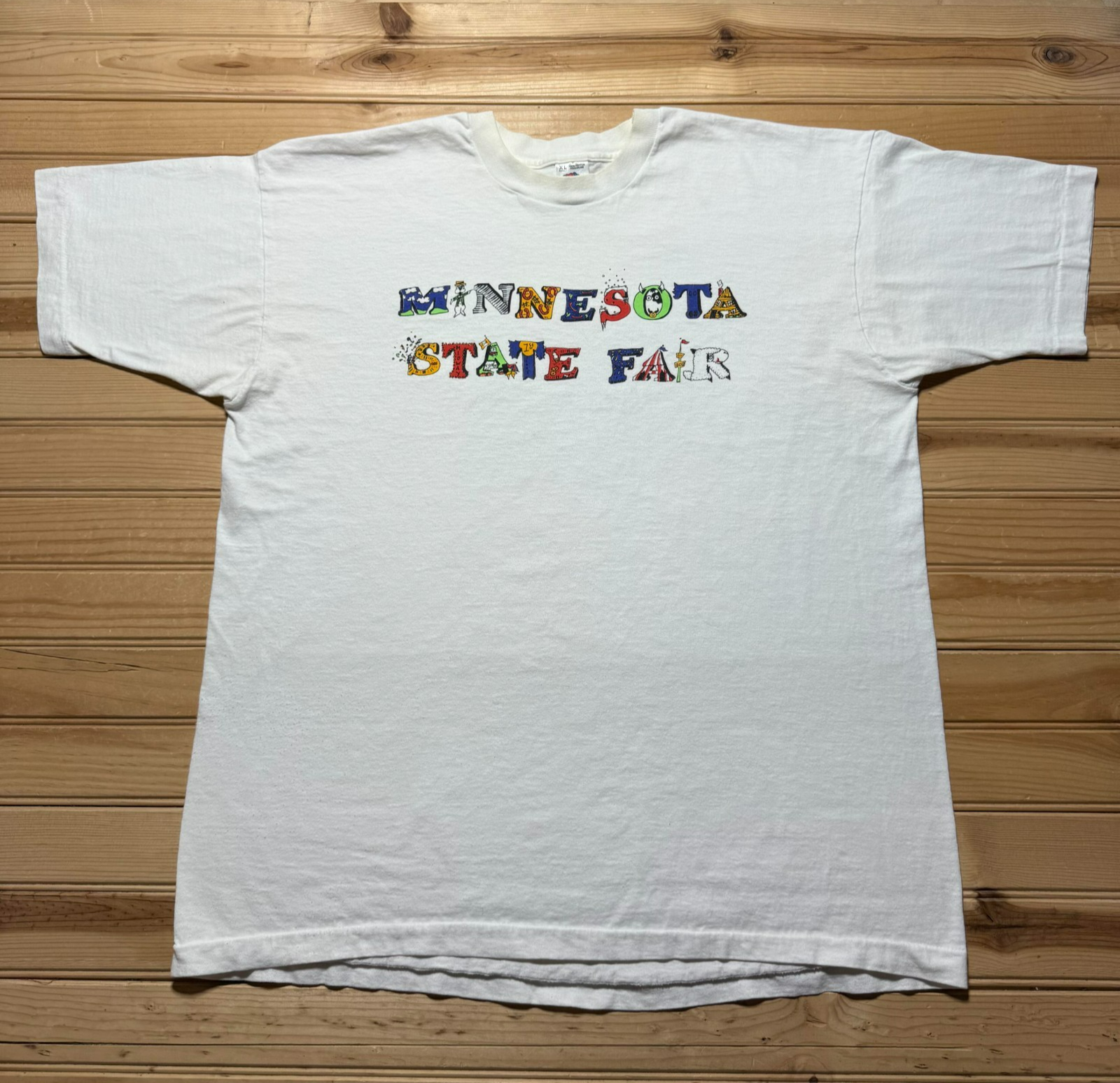 Vintage 90s Minnesota State Fair Festival Single Stitch Souvenir Shirt USA - XL