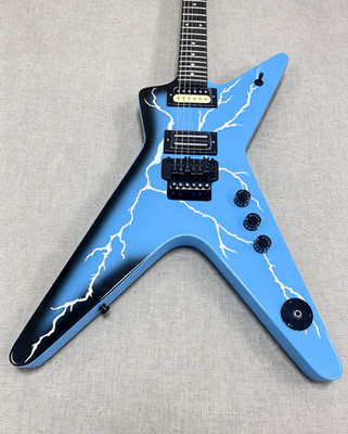Dimebag Darrell  Dean From Hell  Blue Electric Guitar Floyd Rose Tremolo Ship US