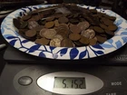 WHEAT PENNY BULK OVER 5 LBS FROM 1909-1958 VDB 1909 INCLUDED ESTATE SALE FIND