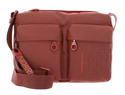 MANDARINA DUCK MD20 Crossover Zip M Umhängetasche Tasche Pecan Nut hellrot Neu