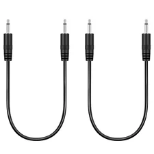 2 Pack 3.5Mm 1/8" Male TS Mono Plug to 3.5Mm Male Mono Jack Audio Cable