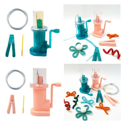 Mini Knitting Machine for Fishtail Button Knots Scarves Spiral Loop ...