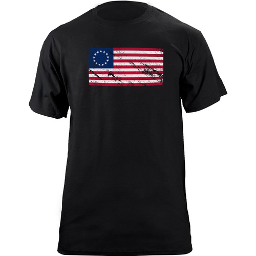 Distressed Betsy Ross Flag T-Shirt - Picture 1 of 5