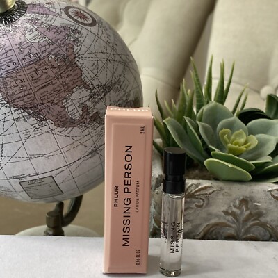 Phlur Missing Person Eau De Parfum EDP 0.06 fl oz/2mL Sample Vial (A1)