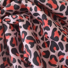 Leopard Print 100% Cotton Fabric By the Half Metre Animal Dress Crafting