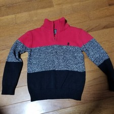 IZOD Boy's Tango Red Sweater Size 4/5 Pullover 1/4 Zip