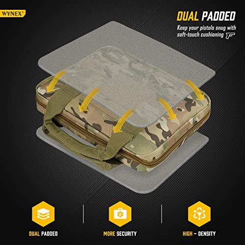 LIVANS Tactical Pistol Handgun Case Bag Gun Case Soft Gun Carrying Storage Ba eBay