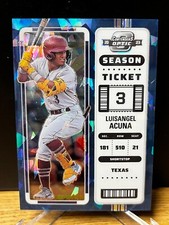 2023 Panini Chronicles - Contenders Optic Luisangel Acuna Blue Ice Prizm /25