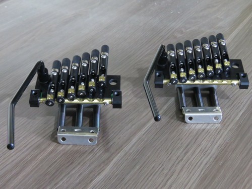 Headless guitar bridge 6, 7, 8 strings tremolo by Nova Guitar Parts - Afbeelding 1 van 30