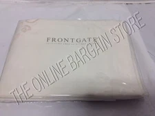 1 Frontgate Luxury Hotel Bed Pillow Sham 1200 Thread Count Euro Square Ivory 