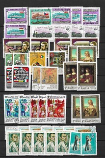 Ungarn interss. Dubl.lot 90 Werte gest.