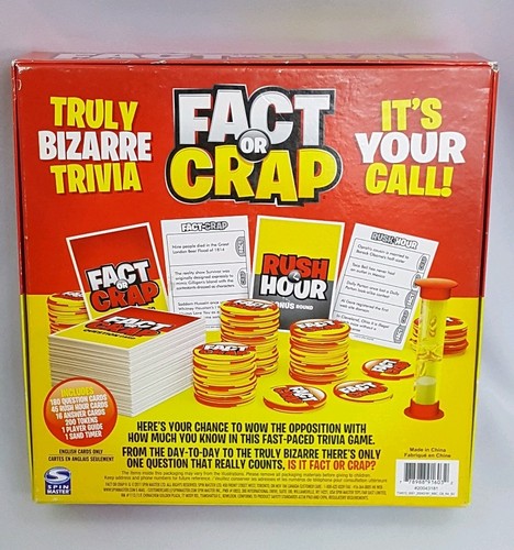 Imagination 2011 Fact Or Crap Trivia With Attitude Card Game Complete - Picture 4 of 13