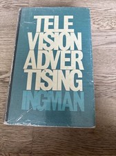Television Advertising Dan Ingman 1965 1st Edition Ex Library - Very Rare