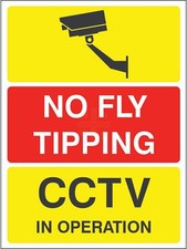 4x CCTV In Operation Sticker- Security, Surveillance, CCTV Sign, Window, Warning