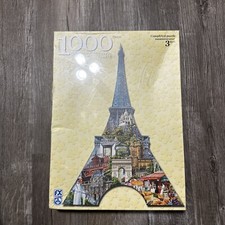 FX Schmid Eiffel Tower Shaped 1000 Piece Jigsaw Puzzle 100 Complete