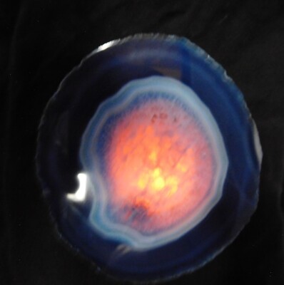 NIGHT LIGHT #9 - Brazilian Agate Stone Slice - Childs Bedroom, Hallway, Kitchen