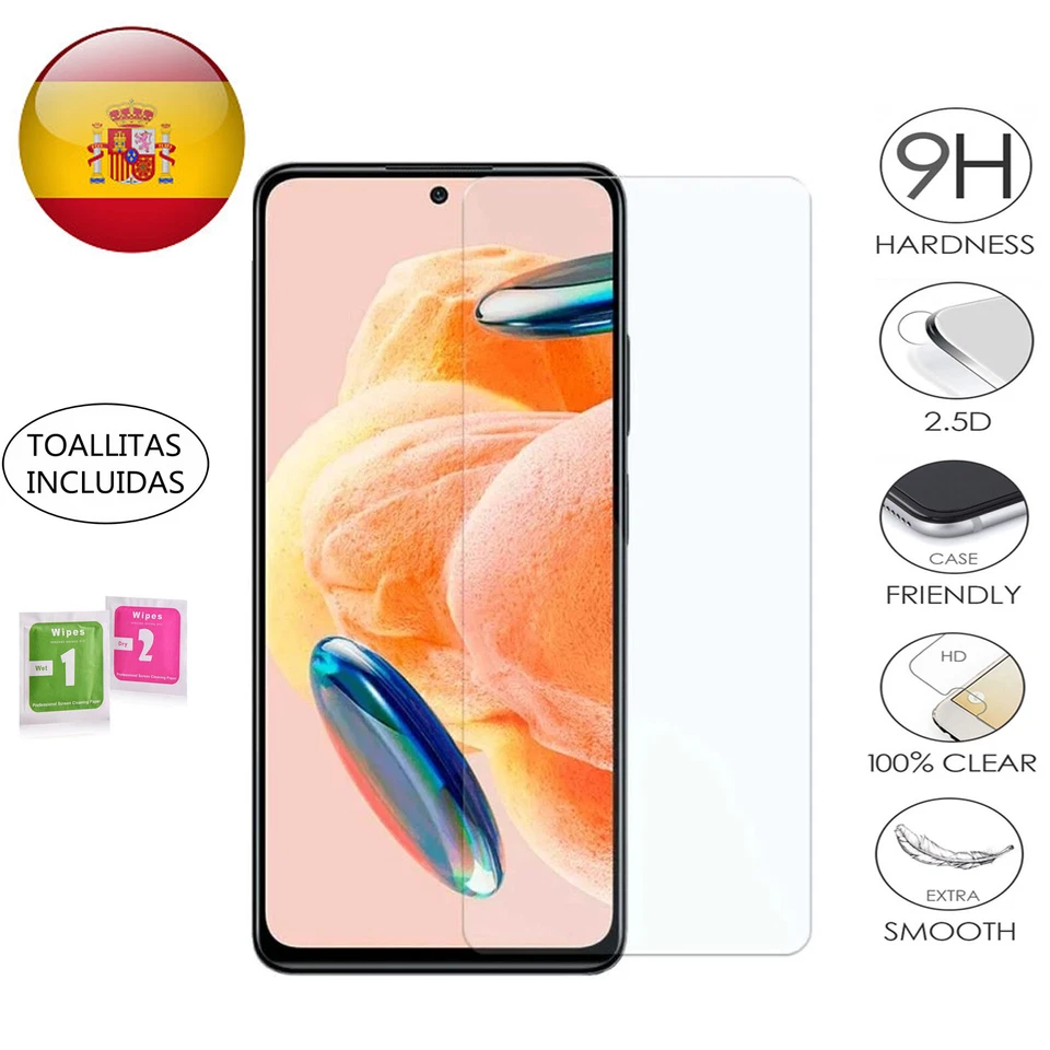Cristal Templado para XIAOMI REDMI NOTE 12 5G - 12 PRO - 12 PRO+ Protector