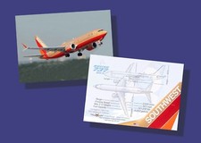 Southwest Airlines Trading Cards Boeing 737 Max 8  - Set of 25 - FREE SHIPPING