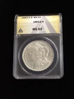 1883-O ANACS MS 62 Morgan Silver Dollar, United States of America Silver $1 Coin