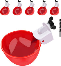 Chicken Waterer Cups, 6 Packs Large Chicken Watering Cups, Automatic ...