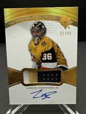 LOGAN THOMPSON 2021-22 UD ULTIMATE COLLECTION DEBUT THREADS RC AUTO 11/99