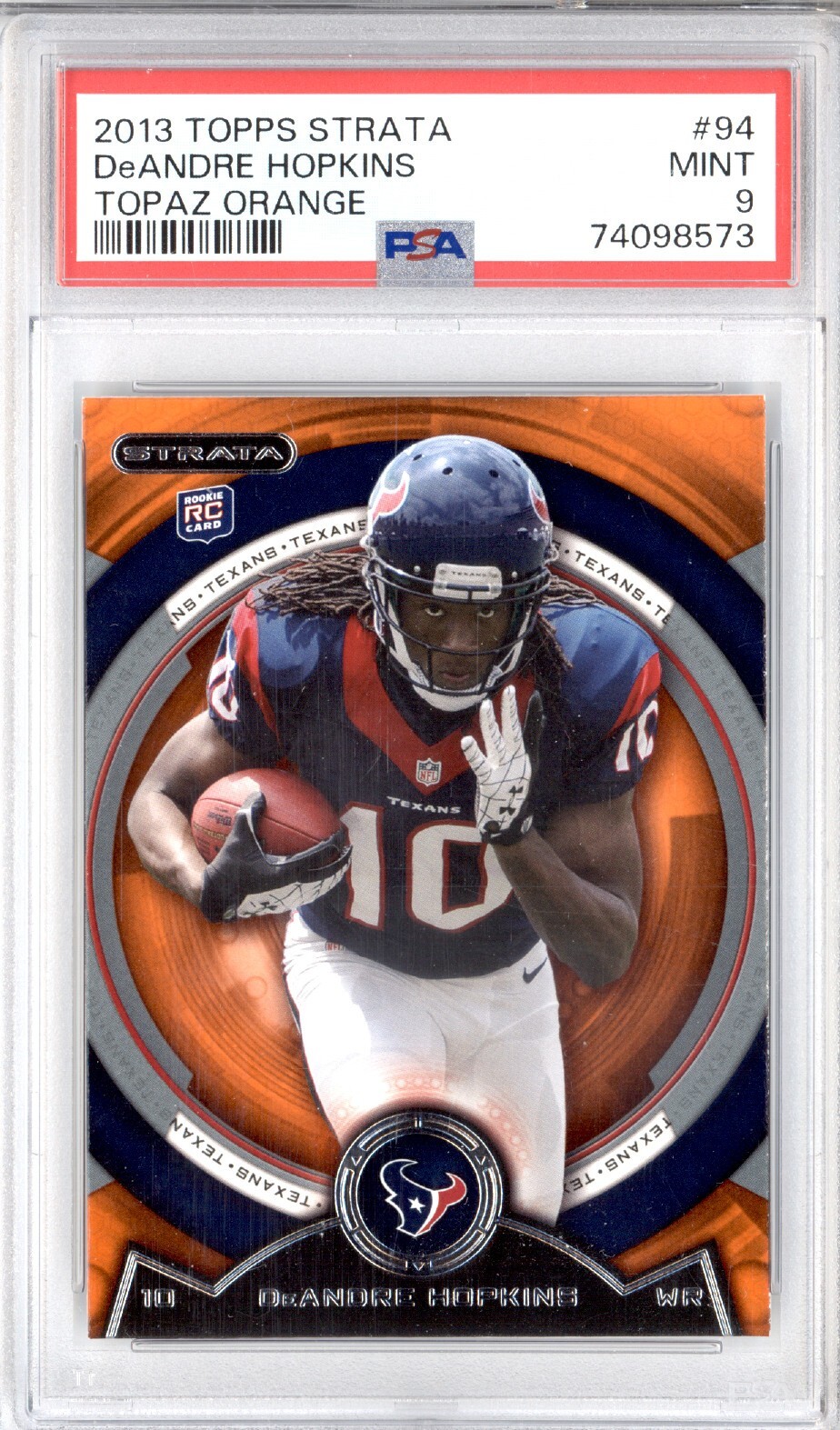 DeAndre Hopkins Topps Strata #94 Topaz Orange