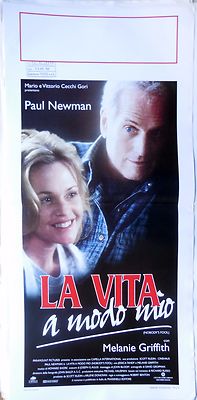 locandina playbill CINEMA LA VITA A MODO MIO NEWMAN PAUL MELANIE GRIFFITH
