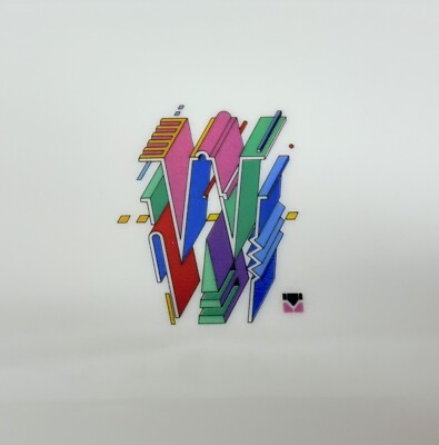 Rosenthal Studio Line Marcello Morandini Alphabet  W  Servierplatte