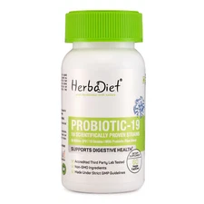 Probiotic Complex 50 Billion CFU 19 Active Strain Acidophilus Capsules Digestion