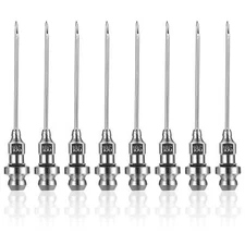 8 pack Grease Injector Needle 18 Gauge Nozzle Bearing Sealed Joint Dispenser