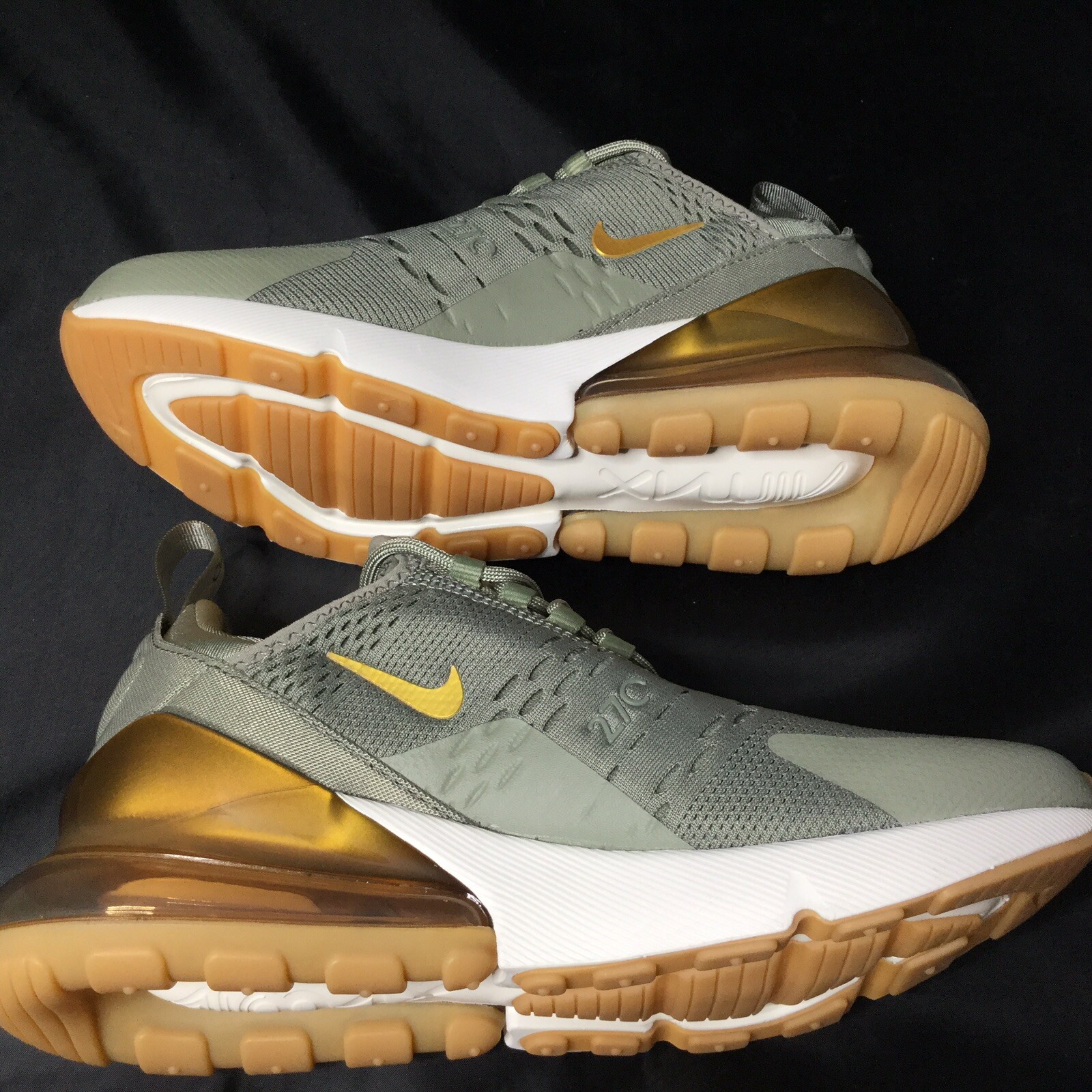 nike air max 270 dark stucco metallic gold