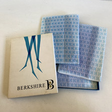 Vtg Berkshire Actiionwear Nylon Stockings 3 Pair Fantasy Black True 10.5 Box USA