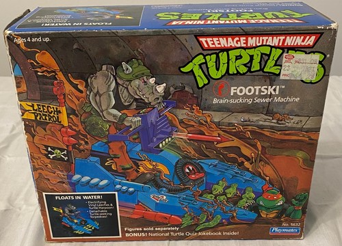 1989 PLAYMATES TOYS TEENAGE MUTANT NINJA TURTLES FOOTSKI #5632 IN BOX COMPLETE