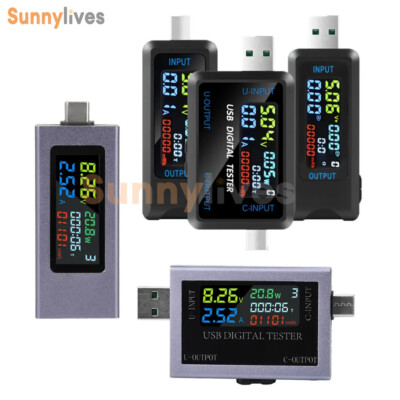 USB/Type-C Multimeter Voltage Current Capacity Meter Voltmeter Digital Tester
