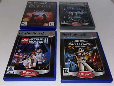 Star Wars LOT - PS2 - Force Unleashed - Episode 3 - Trilogy - Battlefront PAL