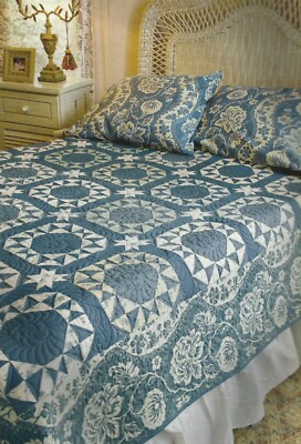 B0255  SOMETHING BORROWED, SOMETHING BLUE QUILT PATTERN/INSTRUCTIONS