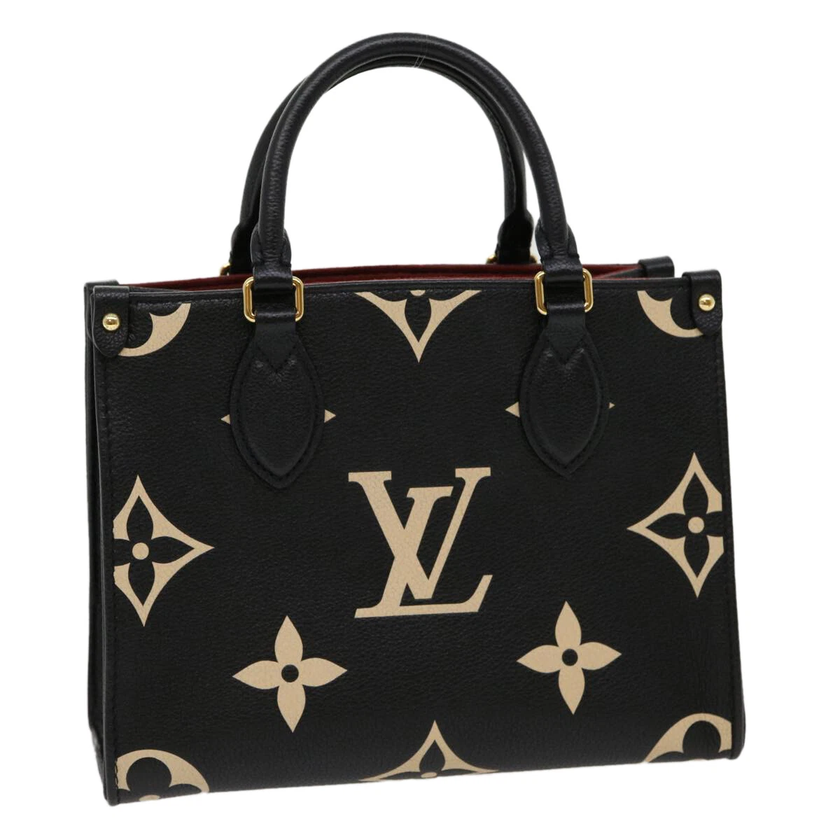 LOUIS VUITTON Monogram Empreinte On the Go PM Hand Bag 2way M45659