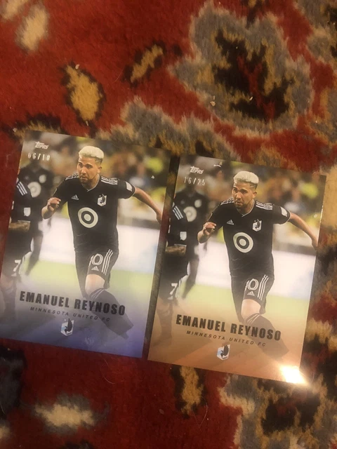 2 Different Emanuel  Reynoso 10 And 25 Made 2022 Topps On Demand MLS Playoffs