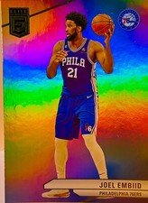 Joel Embiid 2023-24 Donruss Elite Basketball Holo Refractor Base Card #163