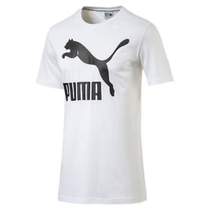 Puma Archive Logo Herren Tee T-Shirt TShirt Weiß NEU