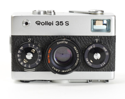 Rollei ローライ 35S Sonnar F2.8 フィルムカメラ Rollei 35S 35 S Black 40mm f2.8 Zeiss Sonnar Camera -Good Meter- [EXC]