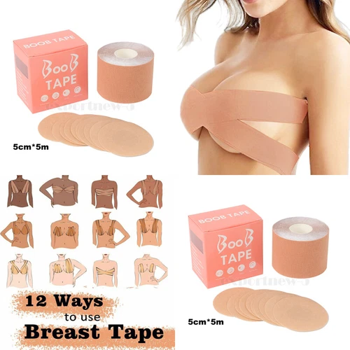 Boob Tape Bra, Breast Lift Tape for Contour Lift & Fashion Invisible Push Up Bra - Picture 28 of 31