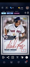 Topps Bunt 21 - 70 Years Baseball 21 Wade Boggs Red Signature Super Rare DIGITAL