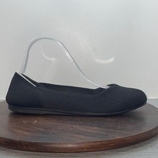 Rothy's The FLAT Black Women's Size 9 Round Toe Ballet Flat Shoes Slip On